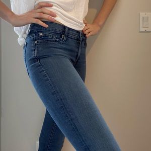 7 for all Mankind dark wash skinny jeans!